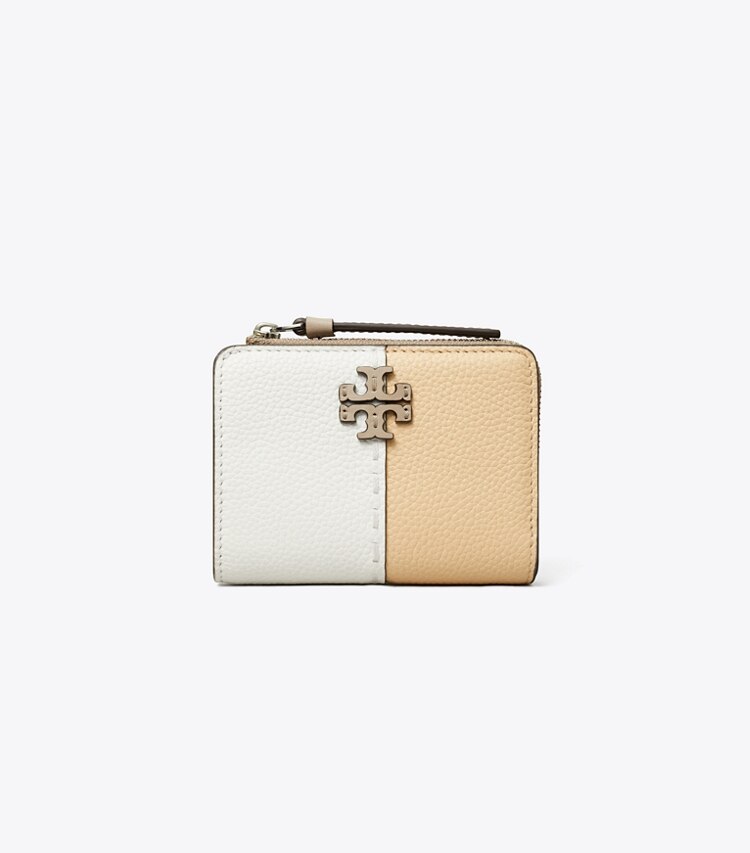 Tory Burch designer wallets McGraw Colorblock Bi-Fold Wallet in Cirrus Cloud Multi front