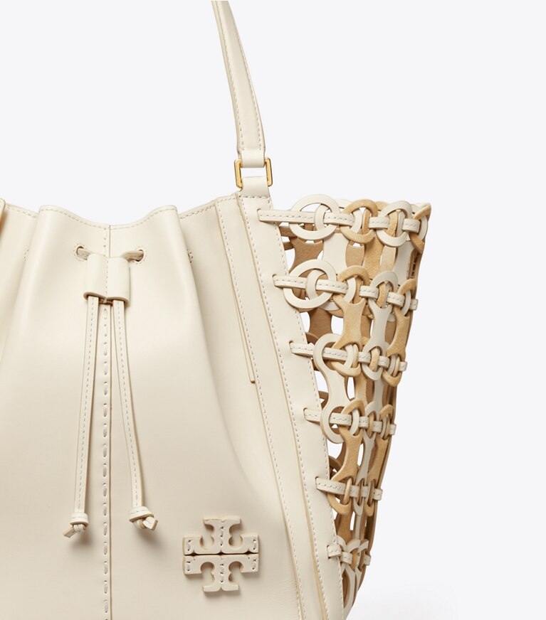 Tory Burch designer satchels McGraw Die-Cut Dragonfly, Oversized in NEW IVORY angle