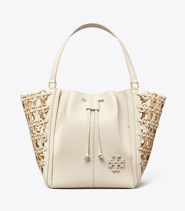 Tory Burch designer satchels McGraw Die-Cut Dragonfly, Oversized in NEW IVORY front