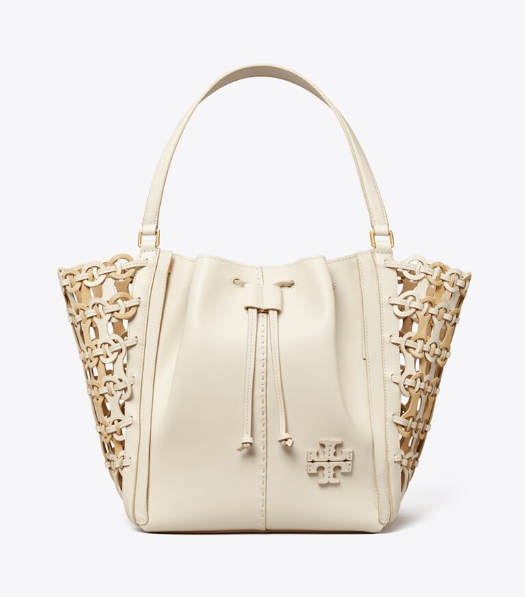 Tory Burch designer satchels McGraw Die-Cut Dragonfly, Oversized in NEW IVORY angle