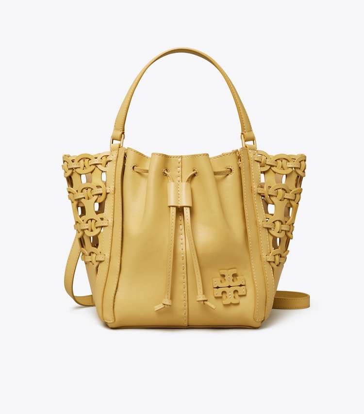 Tory Burch designer satchels McGraw Die-Cut Dragonfly in BEESWAX front