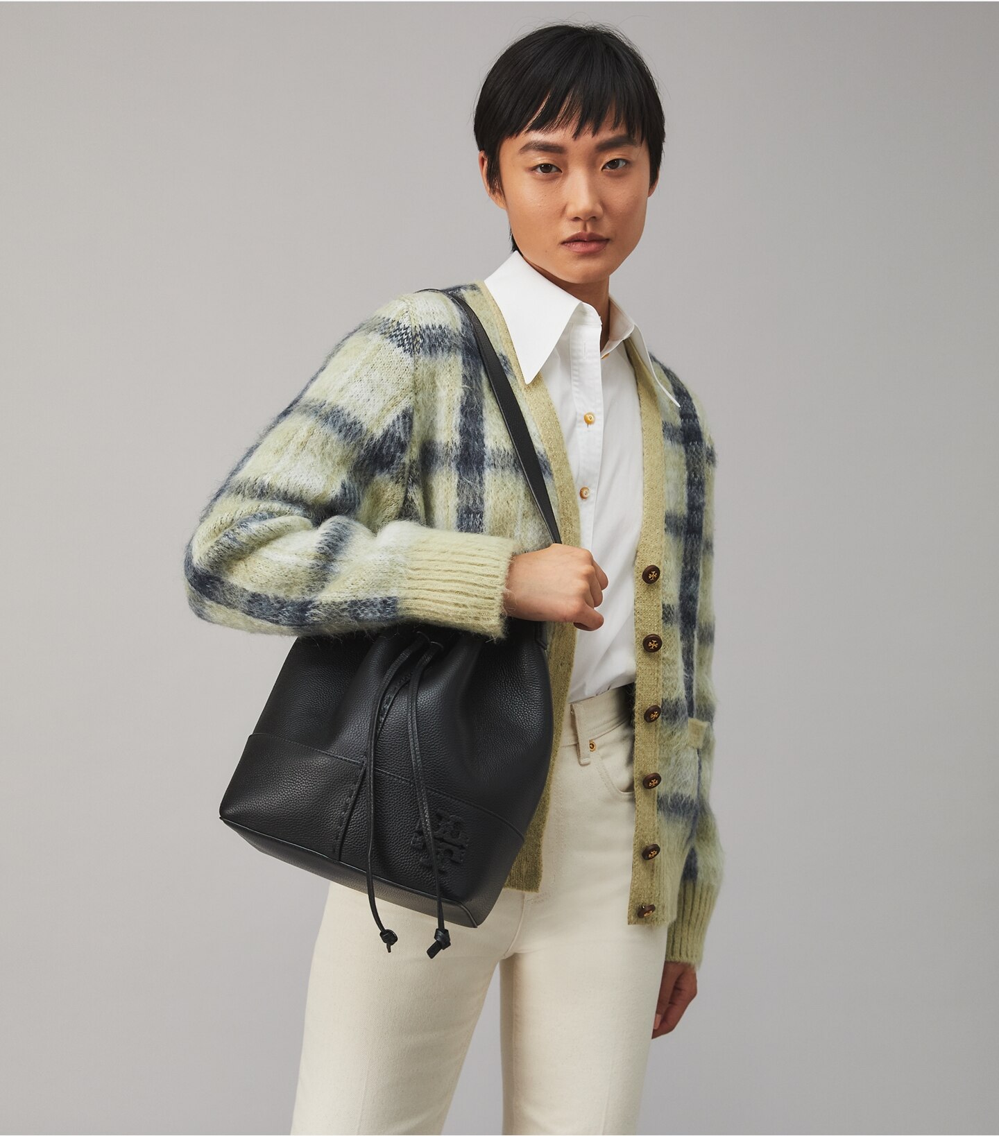 McGraw Drawstring Bucket Bag