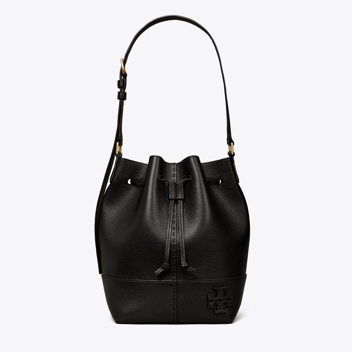 ショルダーバッグ・ポシェット TORY BURCH McGraw Small leather bucket bag Small McGraw Bucket Bag: Women's Designer Crossbody Bags