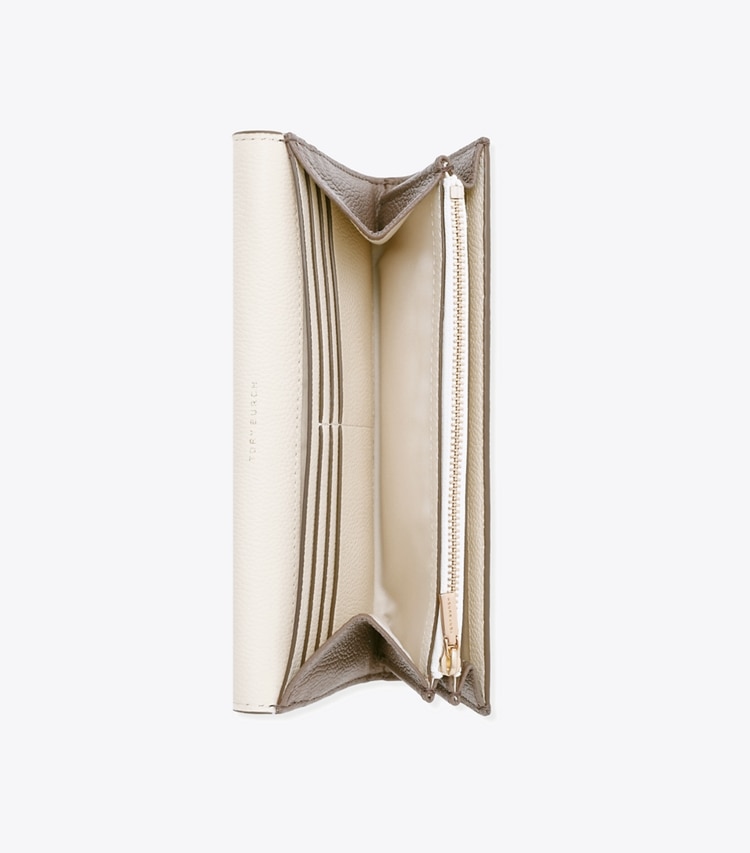 Tory Burch designer 財布 マックグロー エンベロープ ウォレット in Silver Maple additional