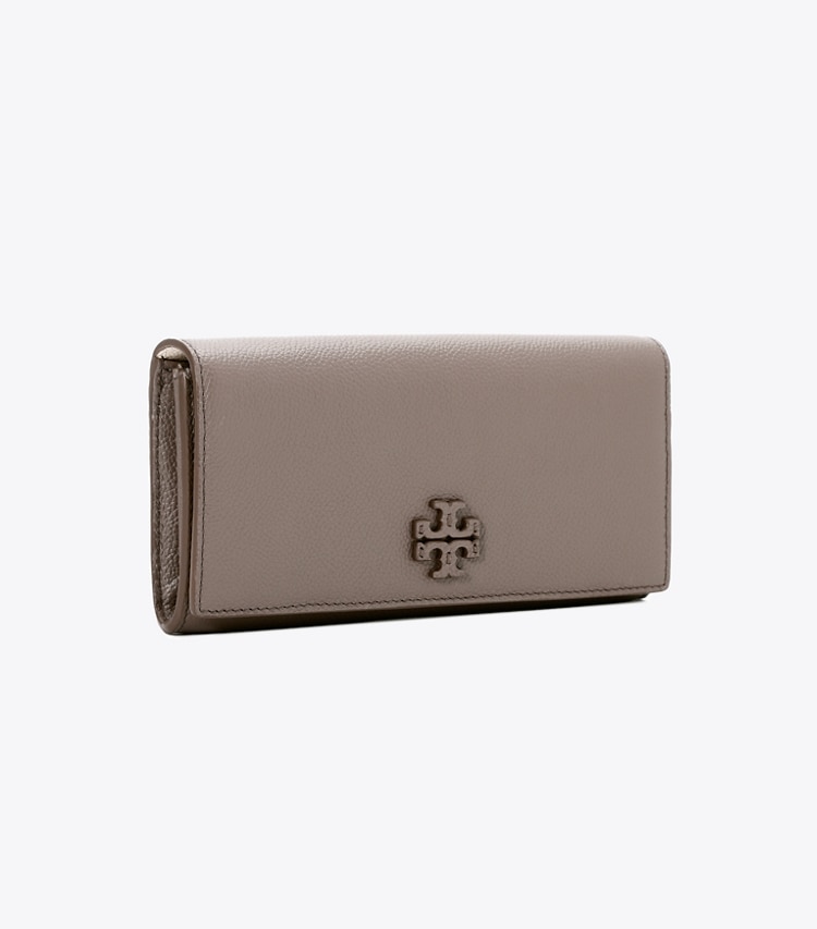Tory Burch designer 財布 マックグロー エンベロープ ウォレット in Silver Maple angle