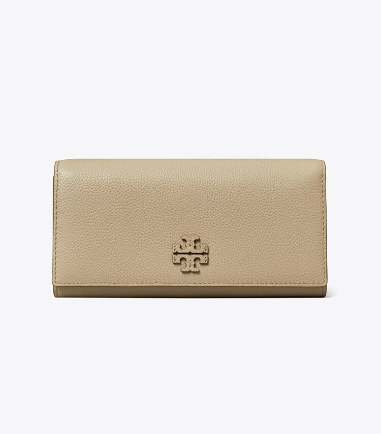 Tory Burch designer 財布 マックグロー エンベロープ ウォレット in Fresh Clay front
