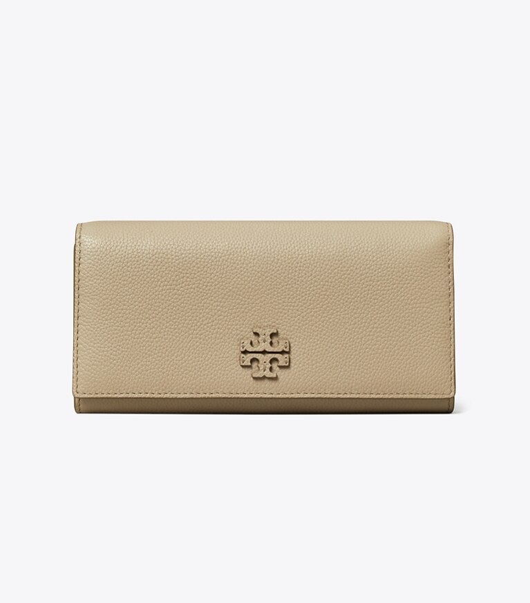 Tory Burch designer 財布 マックグロー エンベロープ ウォレット in Fresh Clay angle