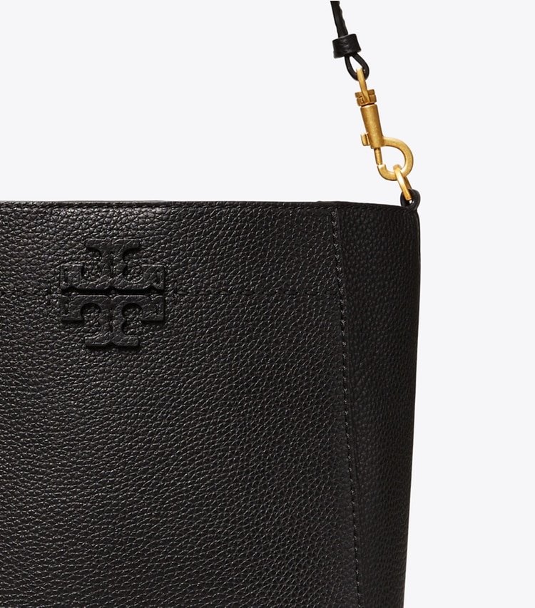 Tory Burch designer hobo bags McGraw Hobo in Black detail
