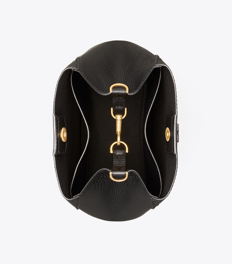 Tory Burch designer hobo bags McGraw Hobo in Black overhead