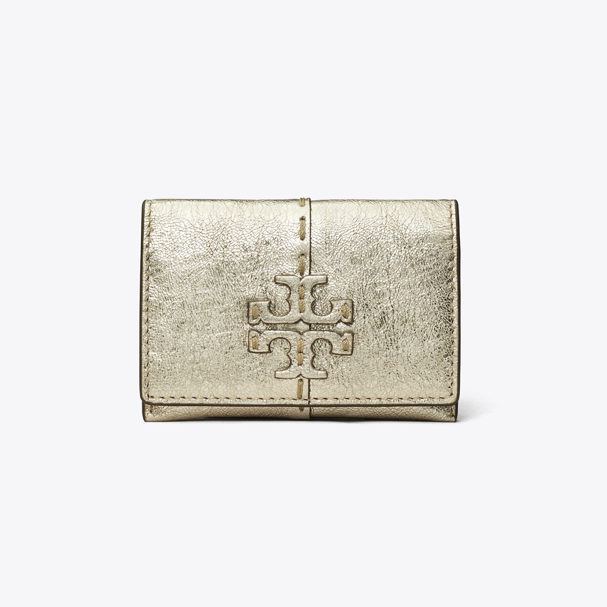 McGraw Metallic Flap Card Case: Women's Designer Card Cases