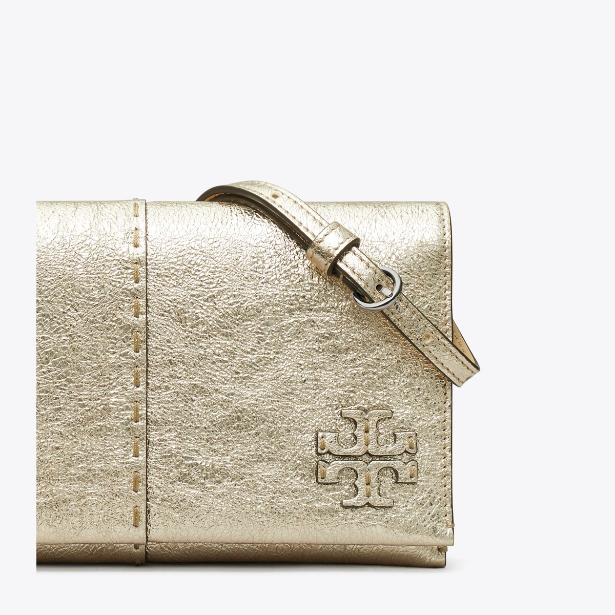 【Tory Burch】McGraw Wallet Crossbody クロスボディ◆国内発送 McGraw Metallic Wallet Crossbody: Women's Designer Mini Bags