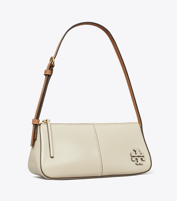 Tory Burch designer shoulder bags McGraw Spazzolato Wedge in Light Cream angle
