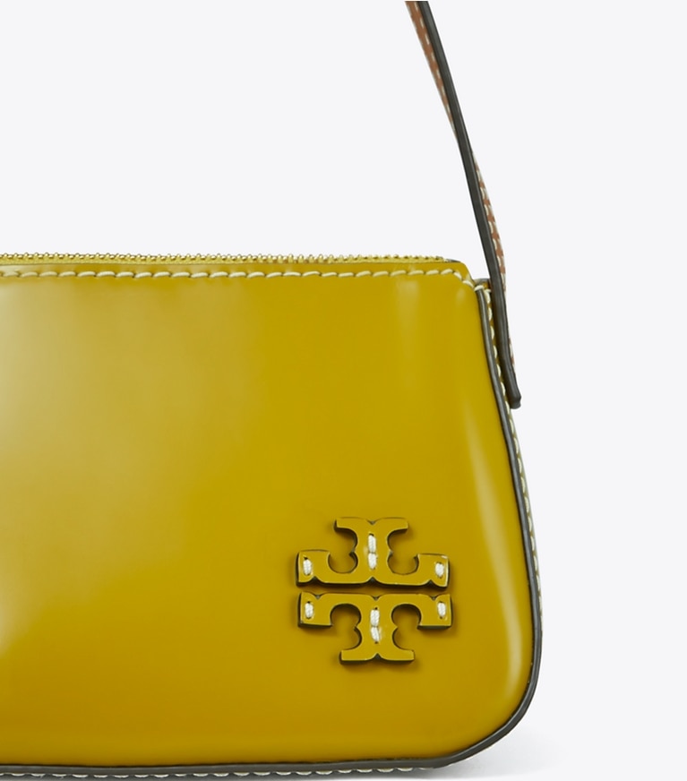 Tory Burch designer shoulder bags McGraw Spazzolato Wedge in ISLAND PALM angle