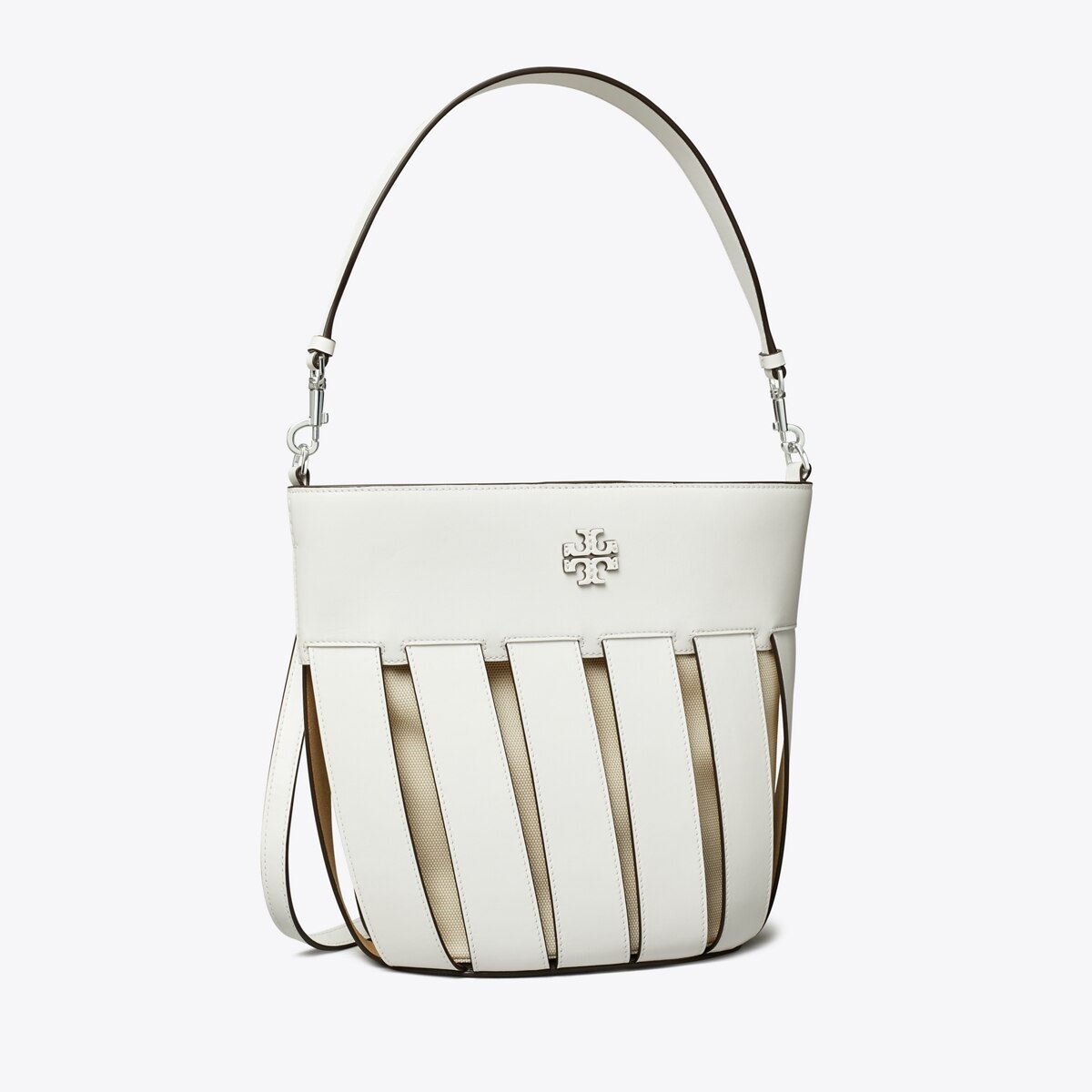McGraw Stripe DieCut Bucket Women's Handbags Hobo Bags Tory Burch UK