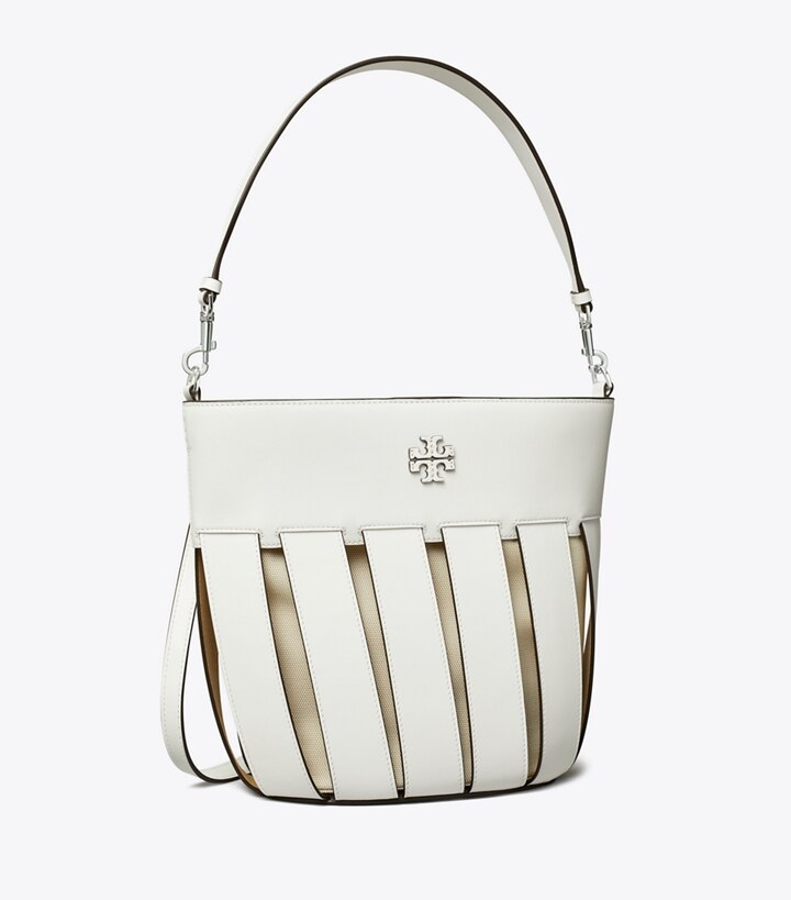 McGraw Stripe Die-Cut Bucket: Women's Handbags | Hobo Bags | Tory Burch EU
