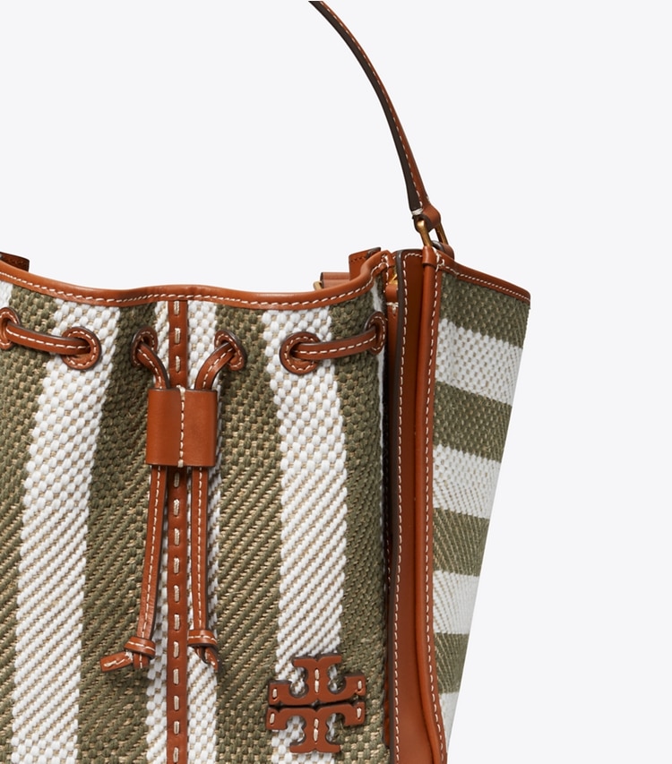 Tory Burch designer satchels McGraw Stripe Dragonfly in Multi detail