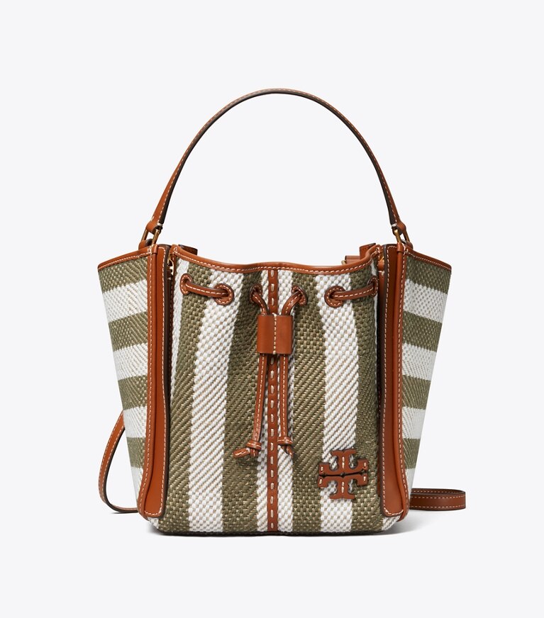 Tory Burch designer satchels McGraw Stripe Dragonfly in Multi angle
