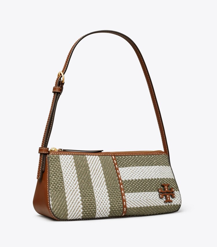 Tory Burch designer shoulder bags McGraw Stripe Wedge in Multi angle