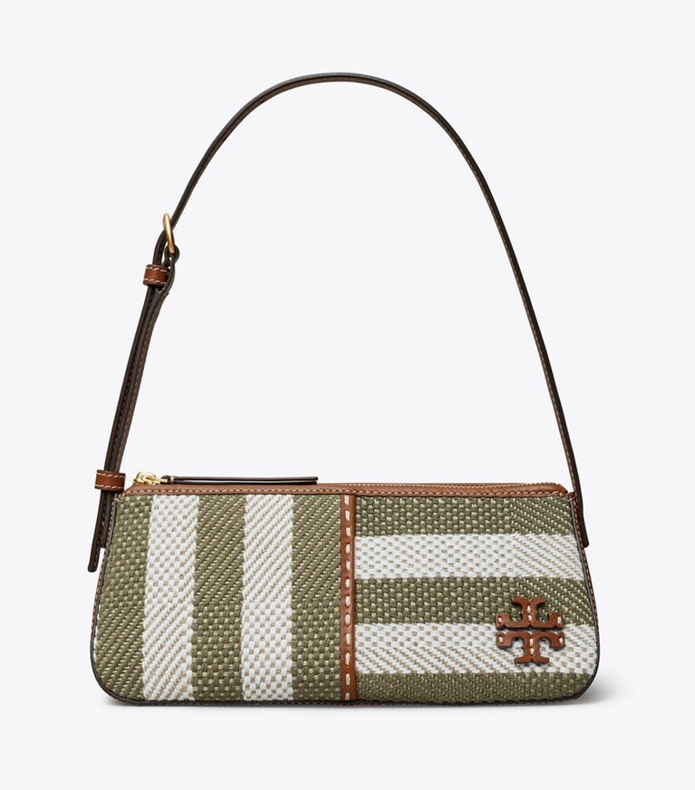 Tory Burch designer shoulder bags McGraw Stripe Wedge in Multi angle