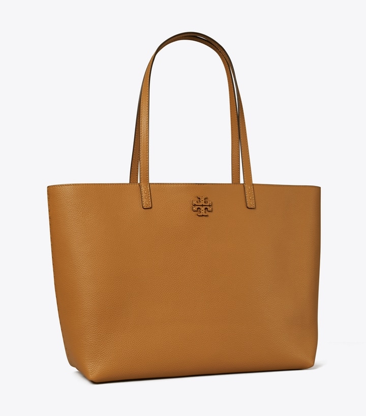 Tory Burch designer tote bags McGraw Tote in Tiramisu angle