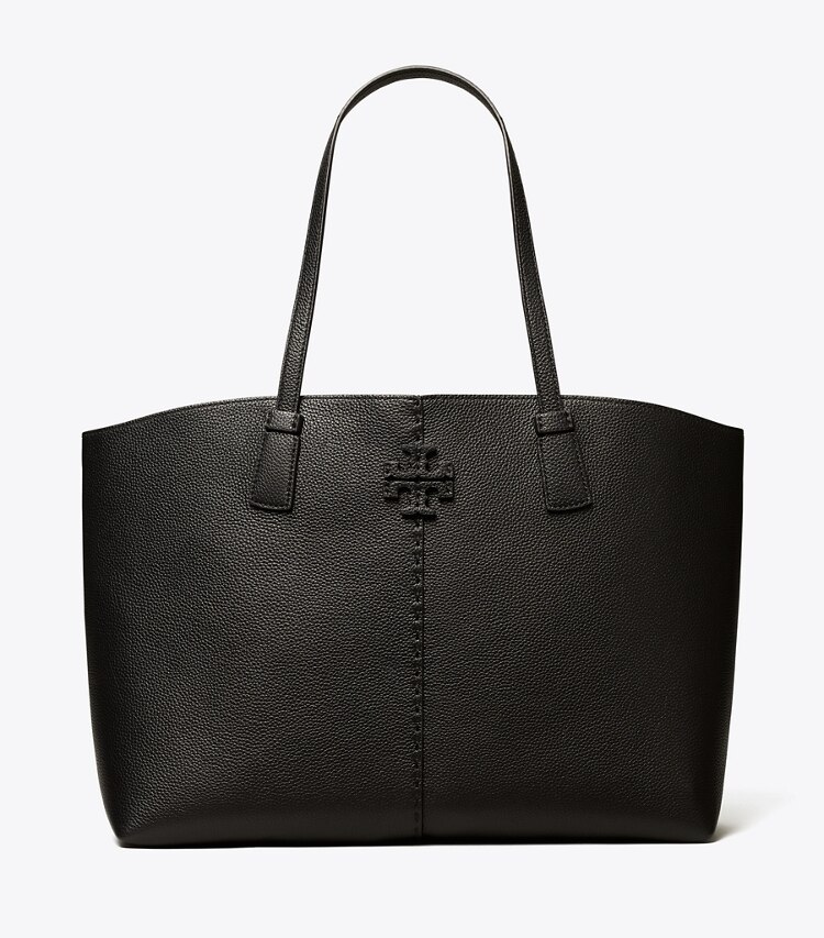 Tory Burch designer tote bags McGraw Tote Bag in Black front