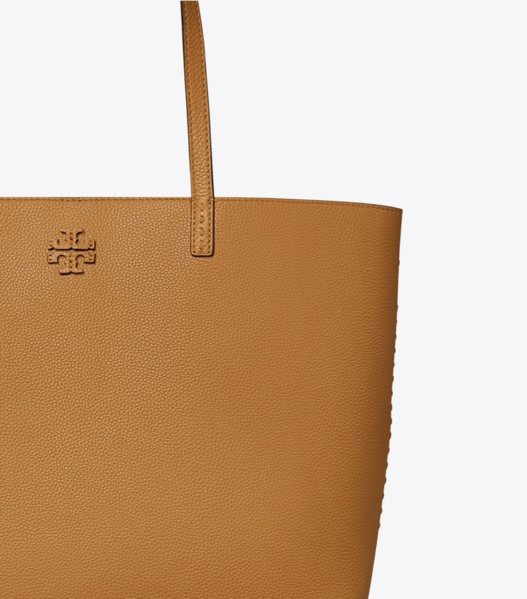 Tory Burch designer tote bags McGraw Tote in Tiramisu angle