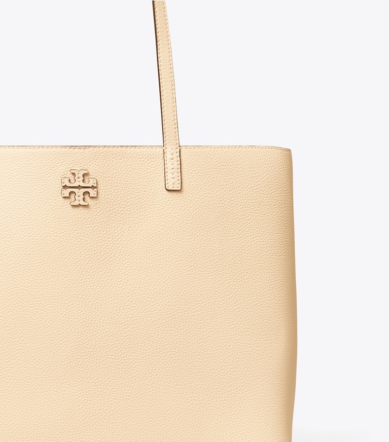 Tory Burch designer tote bags McGraw Tote in BRIE angle