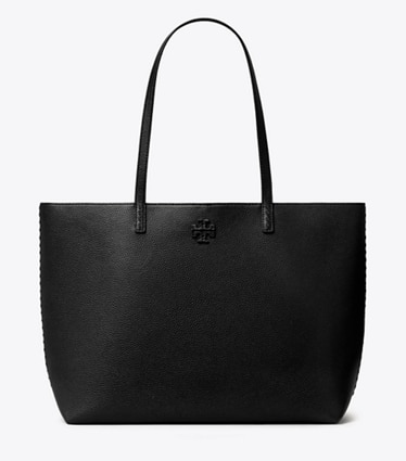 Totes bags Tory Burch - Black grained leather tote bag - 51063001
