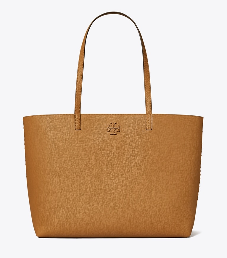 Tory Burch designer tote bags McGraw Tote in Tiramisu angle
