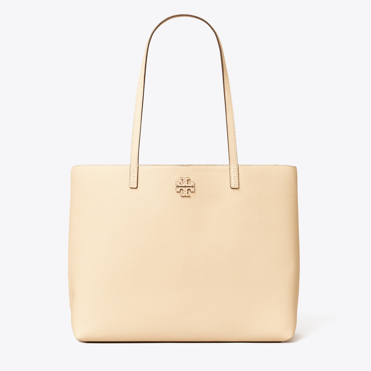 Tory Burch McGraw shops Taupe Leather Triple Compartment Tote