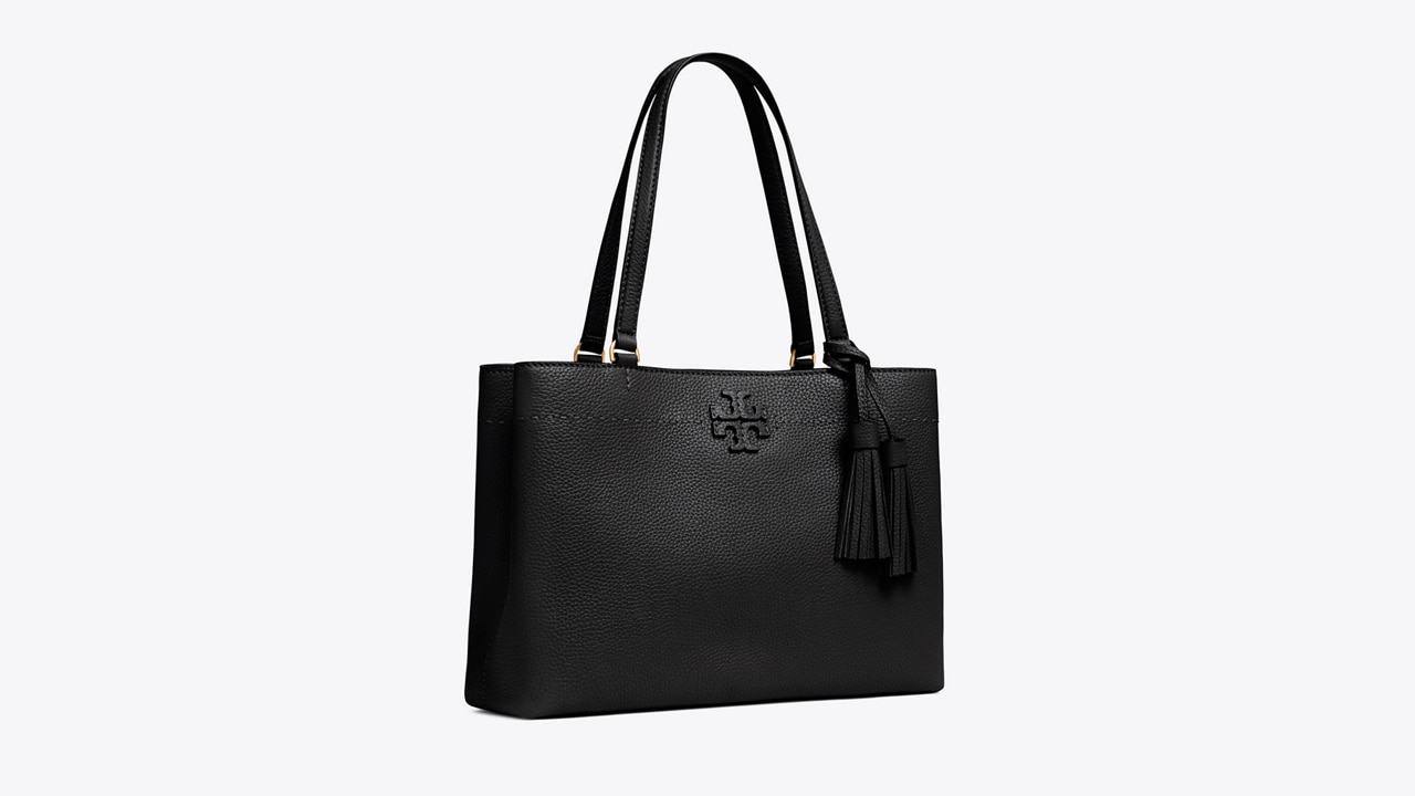 Tory burch mcgraw 2025 triple compartment tote