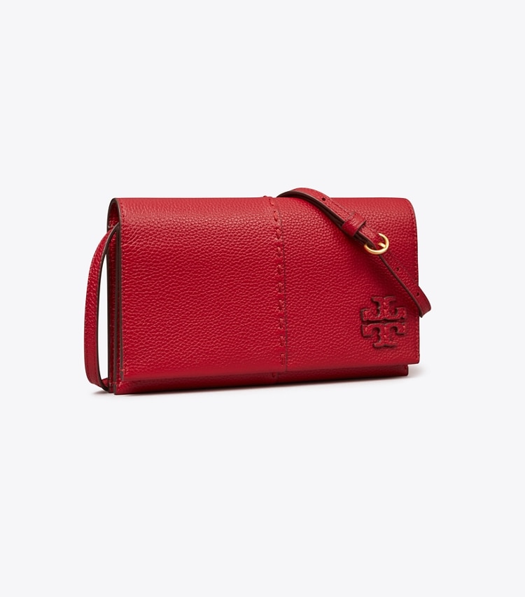 Tory Burch designer ミニバッグ マックグロー ウォレット クロスボディバッグ in TORY RED angle
