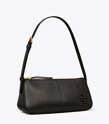 Tory Burch designer shoulder bags McGraw Wedge in Black angle