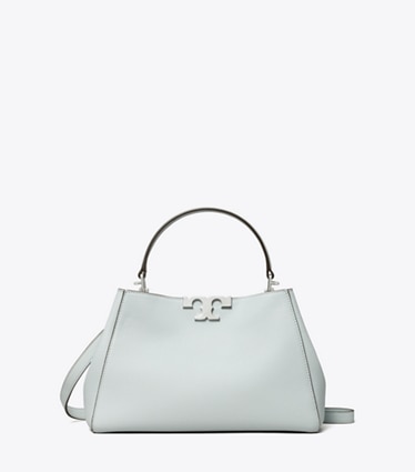 Tory Burch designer satchels Medium Eleanor Soft Satchel in Sea front