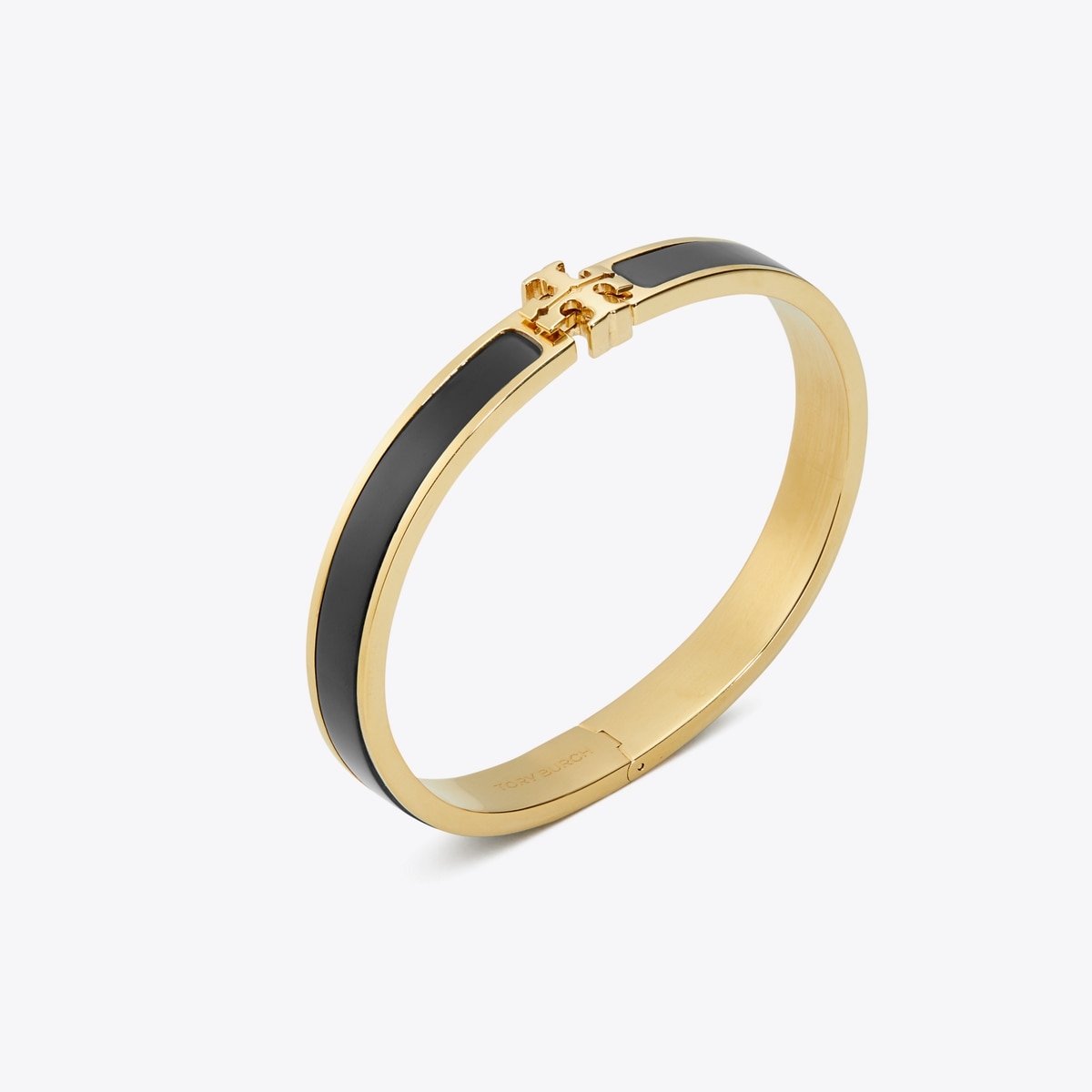Tory Burch Kira Logo Monogram Red and Gold Bangle Bracelet Medium Medium Icon Bracelet: Women main image 2