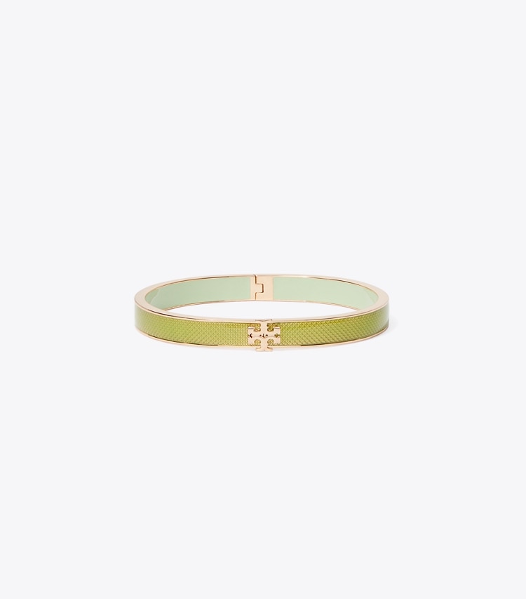Tory Burch designer armbänder Medium Icon Emaille-Armband in Rose Gold / Mint front