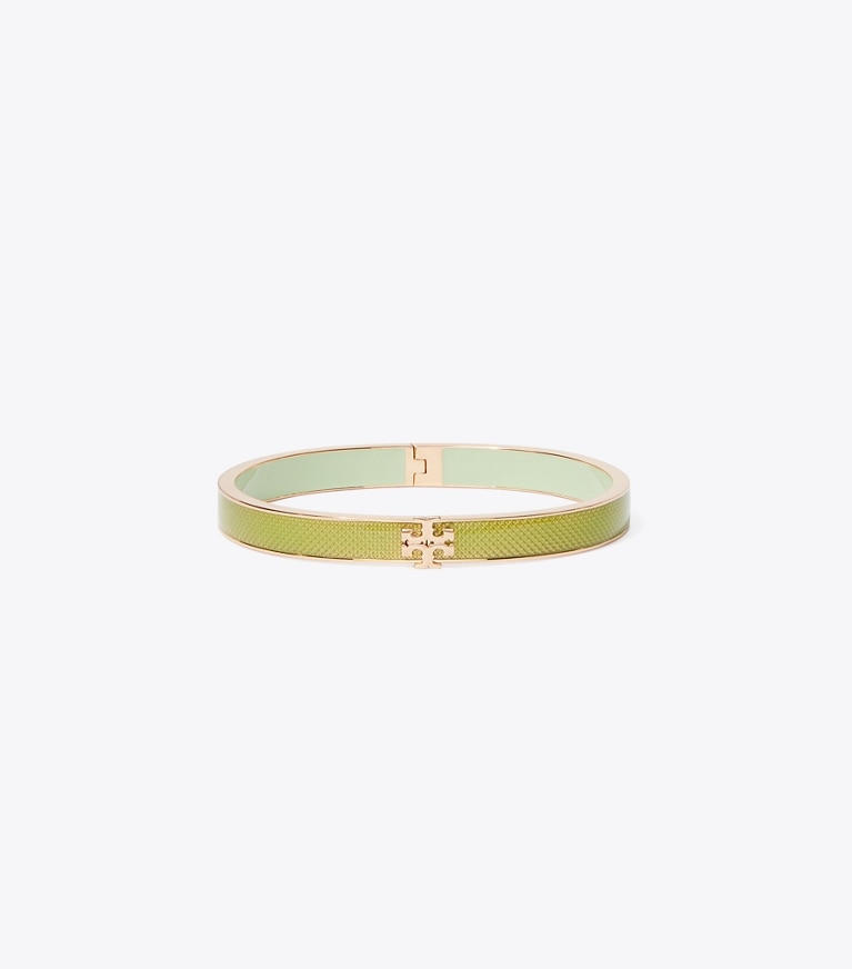 Tory Burch designer armbänder Medium Icon Emaille-Armband in Rose Gold / Mint front