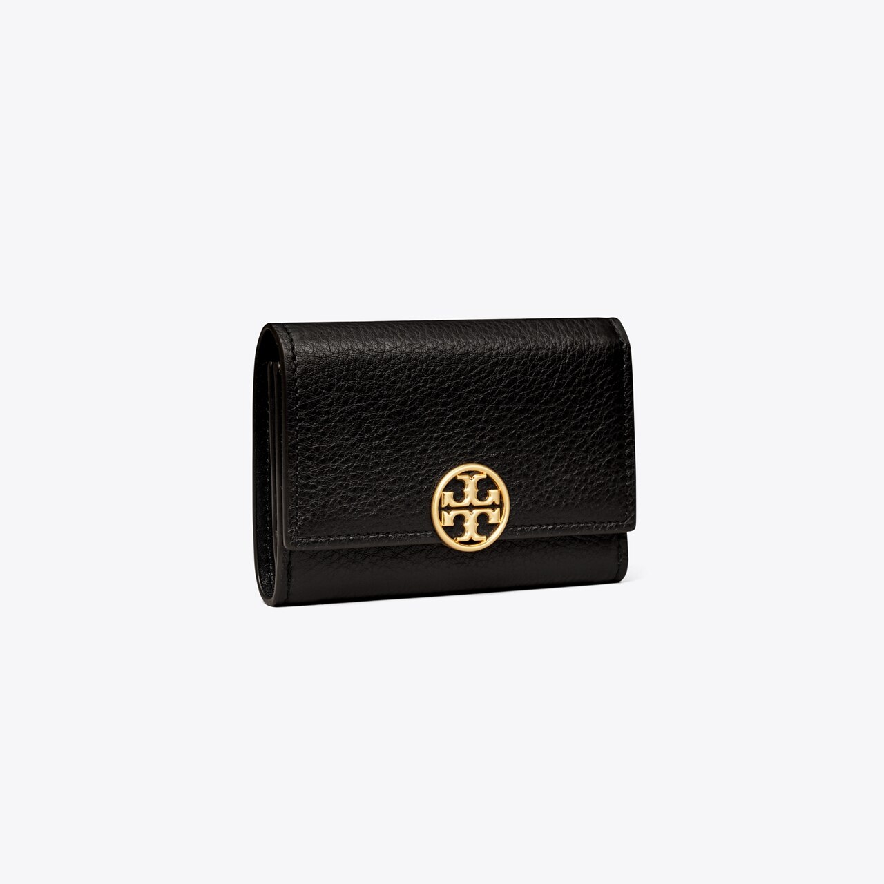 Kira Pebbled Medium Flap Wallet: Women's Designer Wallets | Tory Burch