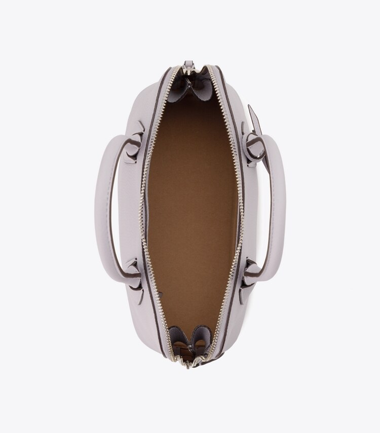 Tory Burch designer サッチェルバッグ スウィング ペブルド ミディアムバッグ in Pale Purple オーバーヘッド