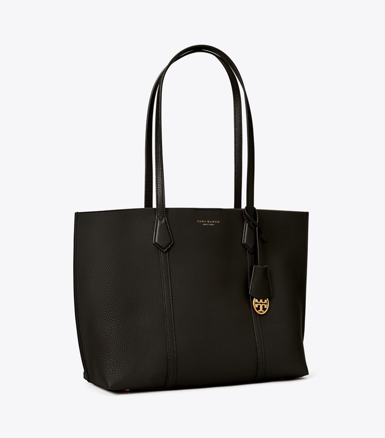 Tory Burch designer トートバッグ ペリー ミディアム トート in Black angle