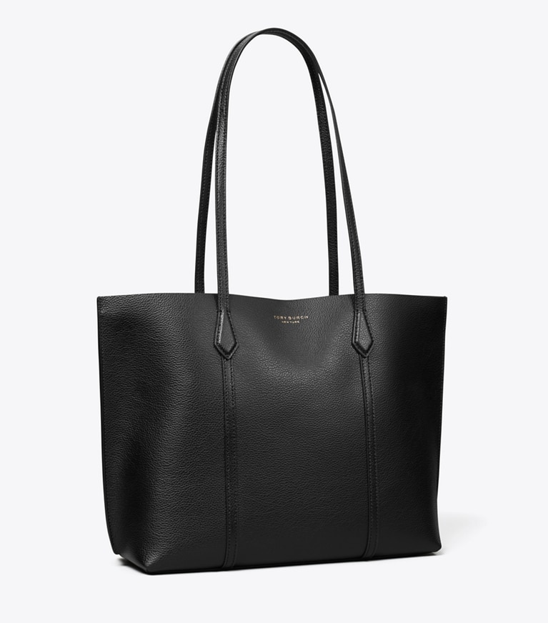 Tory Burch designer トートバッグ ペリー ミディアム トートバッグ in Black angle