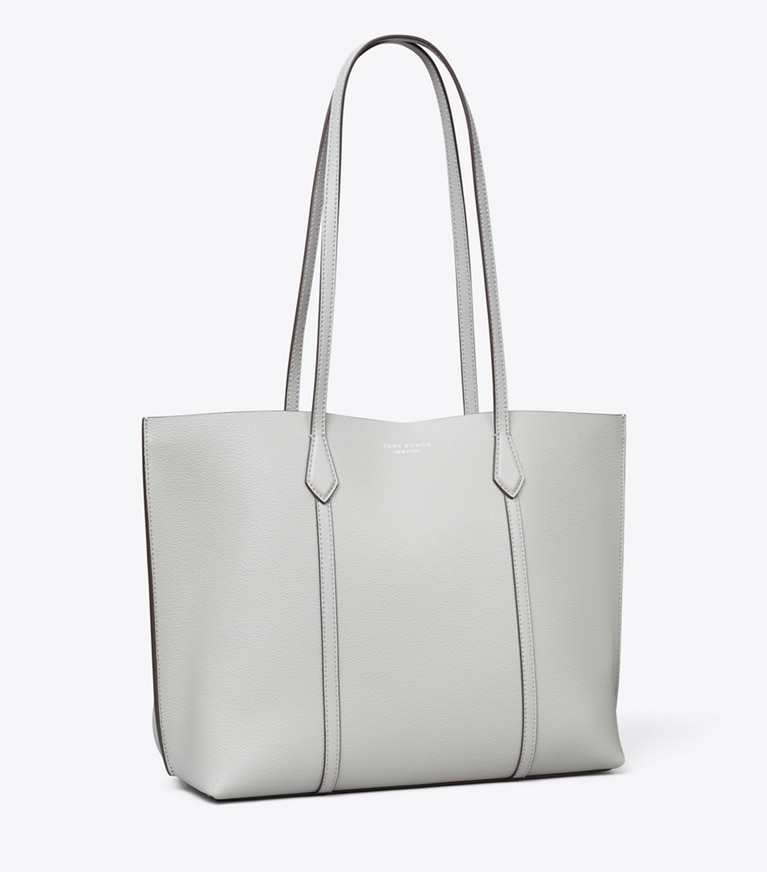 Tory Burch designer トートバッグ ペリー ミディアム トートバッグ in Light Granite angle