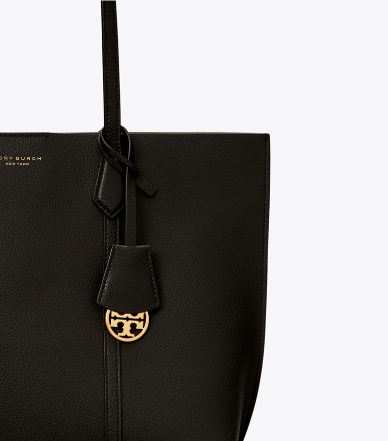 Tory Burch designer トートバッグ ペリー ミディアム トート in Black angle