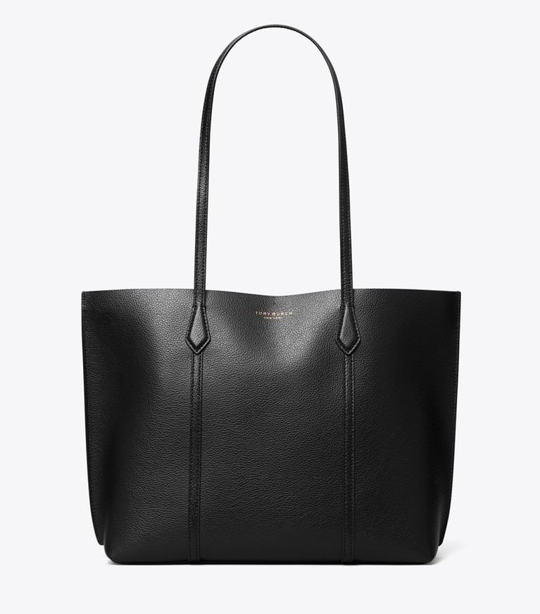 Tory Burch designer トートバッグ ペリー ミディアム トートバッグ in Black angle
