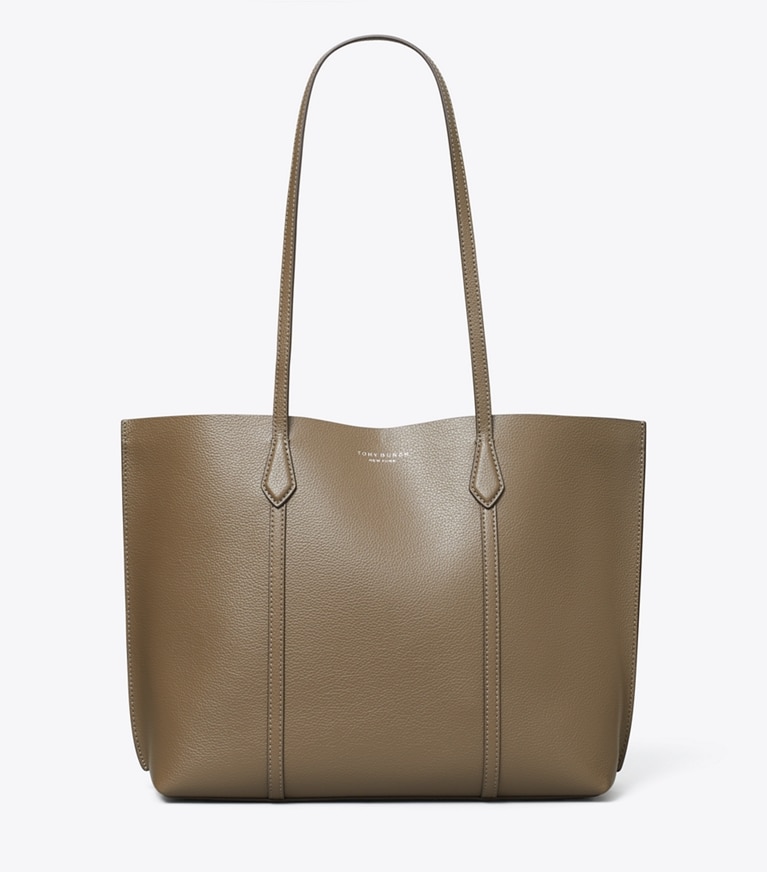 Tory Burch designer トートバッグ ペリー ミディアム トートバッグ in Wild Mushroom angle