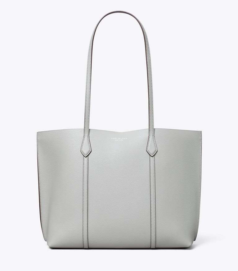 Tory Burch designer トートバッグ ペリー ミディアム トートバッグ in Light Granite angle