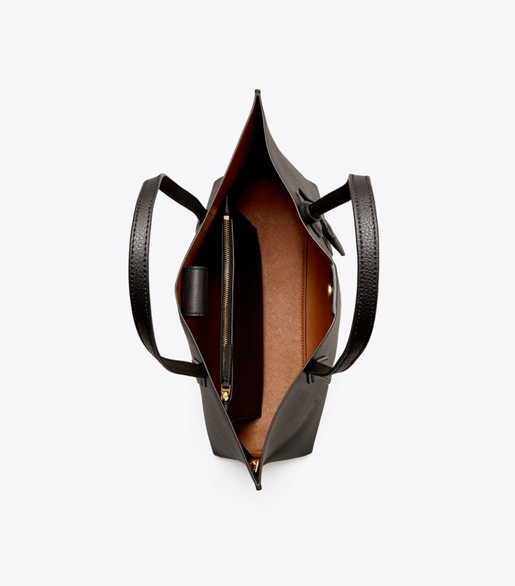 Tory Burch designer トートバッグ ペリー ミディアム トート in Black オーバーヘッド