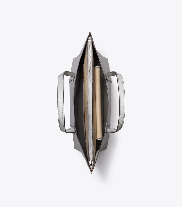 Tory Burch designer トートバッグ ペリー ミディアム トートバッグ in Light Granite オーバーヘッド