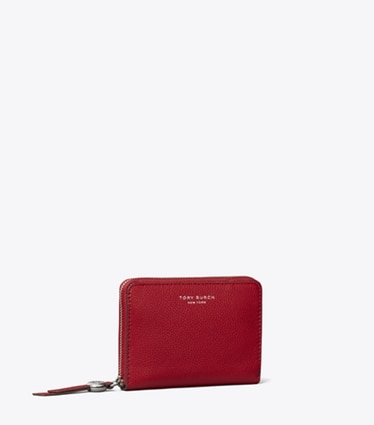 Tory Burch designer wallets Medium Romy Wallet in Tory Red angle