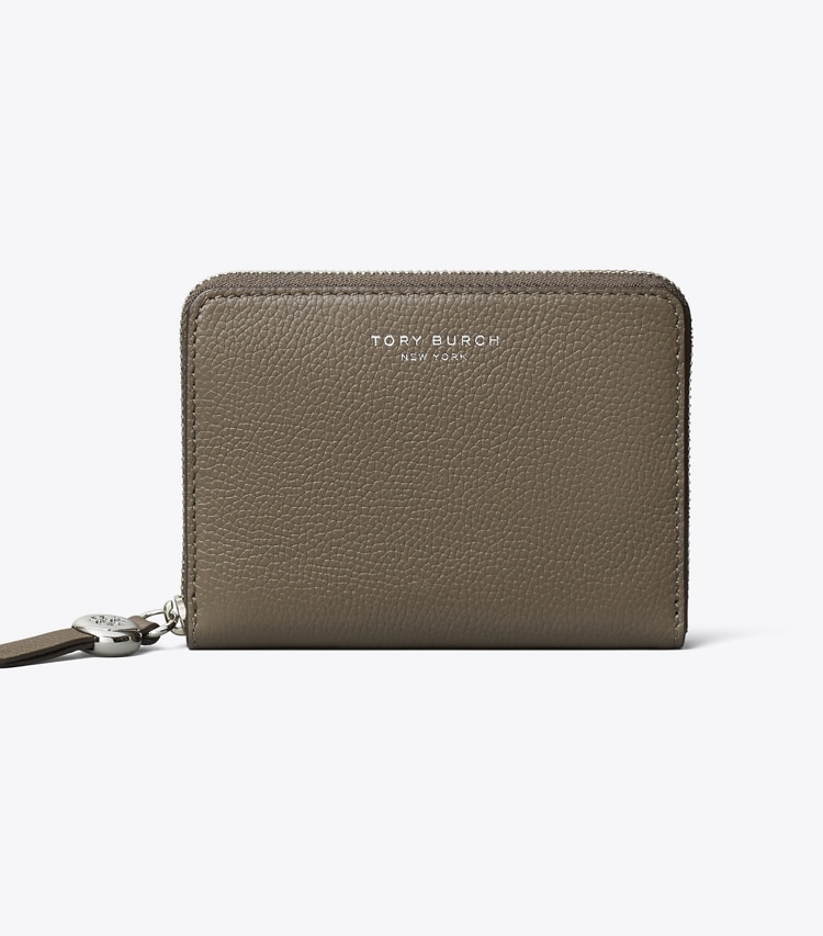 Tory Burch designer wallets Medium Romy Wallet in Wild Mushroom front